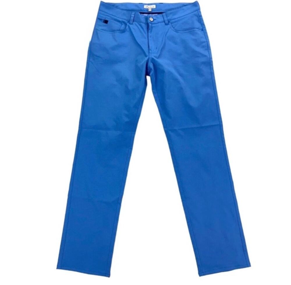 Peter Millar 30 X 32 Signature Sateen Five-Pocket Flat Front Cotton Blend Pant